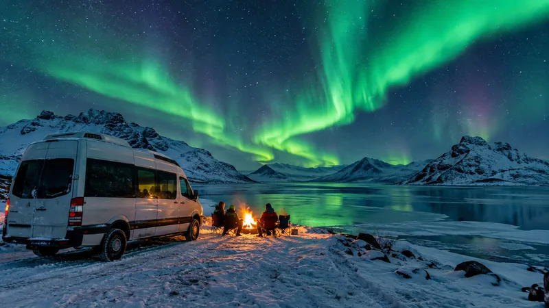 Northern Lights Minibus Chase with Photos